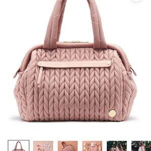 Quilted Pink Tote Handbag - Women Bags